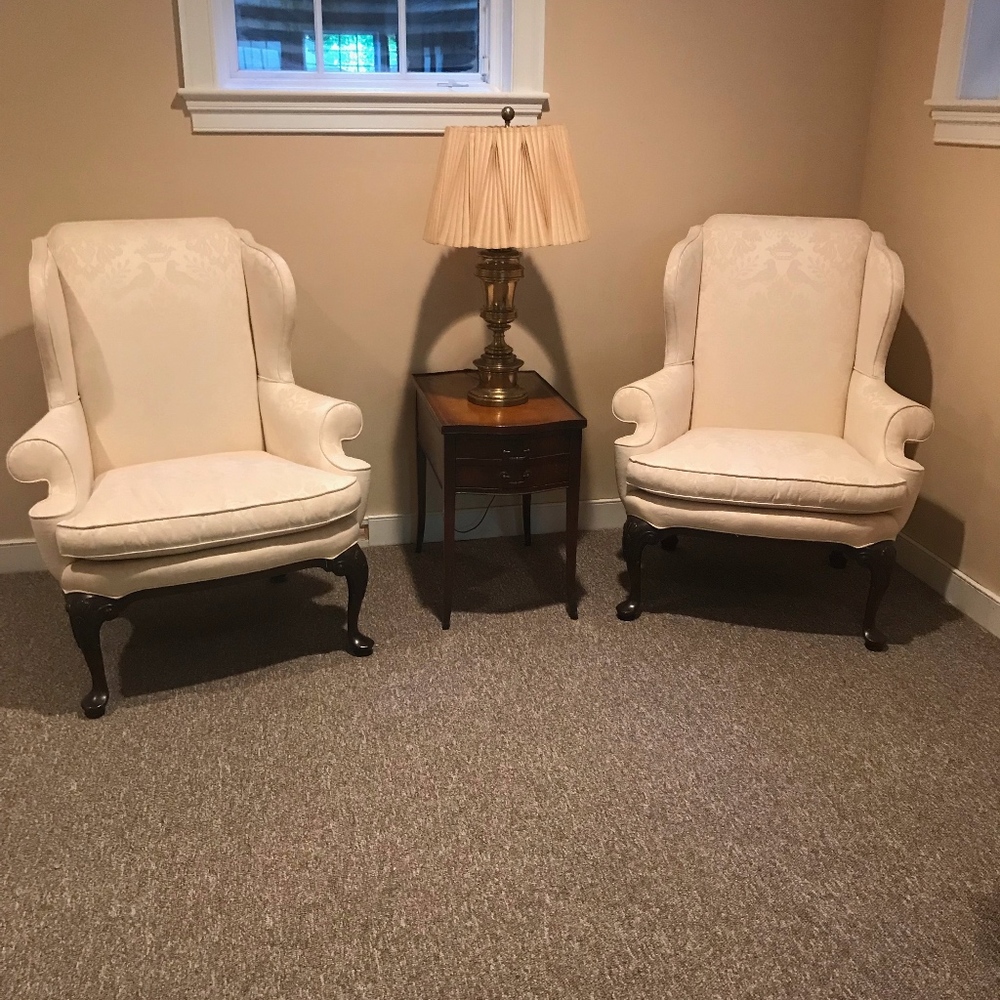 Henredon wing chairs and couch